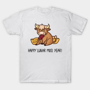 Happy Lunar Moo Year! T-Shirt